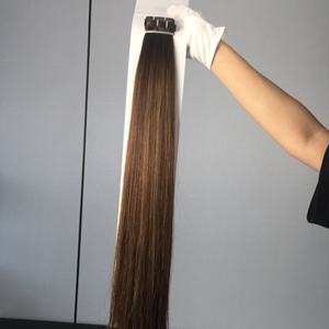 Extensiones de Cabello Humano Teñido de Doble Trama Cosidas a Máquina 100% Remy de Dragonbeauty Factory - Product Image 2