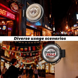 Outdoor Waterproof Double Sided Display Led 3D Holographic Advertising <b>Light</b> Box <b>Sign</b> with Smart App Control for Restaurant Cafe - Product Image 6