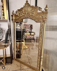 <b>Mirror</b> in Gold Finish Ultra Luxury Decorative <b>Wall</b> <b>Mirror</b>, Wholesale Modern Home & Hotel Decor, Premium Stylish Designer <b>Mirror</b> - Product Image 1