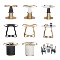 Pieds de table modernes en métal personnalisables, support de bureau, pour table de salon, table à manger, table basse, étagère, plaque de pied en roche