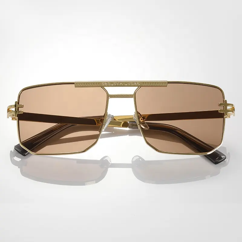 Hengtai 2022 Luxury Square eyewear For Men Fashion Glasses Sunglasses Women Vintage Brand Unisex Travel Classic Sun Glasses