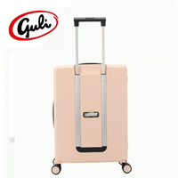 Ensemble de bagages rigides extensibles en PP, valise à ouverture frontale pour ordinateur portable avec poignée télescopique large en aluminium pour les voyages d'affaires