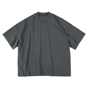 Heavy Weight 240gsm 100% Cotton <b>Plain</b> Oversized T-Shirt High Quality Drop Shoulder Blank T Shirt Men's Boxy Fit <b>Tshirts</b> - Product Image 3