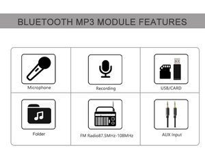 Placa decodificadora <span class=keywords><strong>Bluetooth</strong></span>, Módulo Decodificador Mp3, Mini amplificador de Audio Hifi, módulo de Audio inalámbrico <span class=keywords><strong>Bluetooth</strong></span>, soporte Usb Sd - Product Image 4