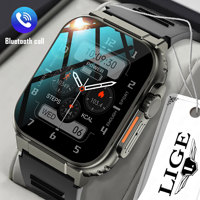 Reloj Inteligente A70, Pantalla Grande, Llamadas Bluetooth, Monitorización de Frecuencia Cardíaca, Presión Arterial y Sueño, Reloj Deportivo