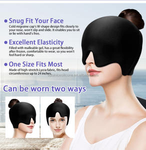 Novo Design Enxaqueca Alívio Cap com Gel <span class=keywords><strong>Eye</strong></span> Mask Gel Ice Cap para Dor de Cabeça Olhos Inchados <span class=keywords><strong>Sinus</strong></span> Stress <span class=keywords><strong>Relief</strong></span> - Product Image 3