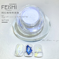 2025 Qualité Cosmétique Nail Art Aurora Effet Miroir Poudre Pigments Solide Chrome Poudre Liquide Chrome Puissance Personnalisé