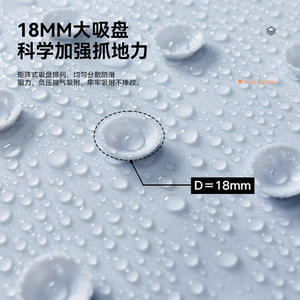 พรมห้องน้ำลายพิมพ์รูปท้องฟ้า รูปทรงสี่เหลี่ยมผืนผ้า ผลิตจาก PVC กันลื่น ลายการ์ตูน สำหรับเด็ก ใช้ปูพื้นห้องอาบน้ำ ฤดูร้อน ปี 2025 - Product Image 4