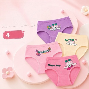 Vente en gros en stock, sous-vêtements pour enfants pas chers, culottes pour petites filles, coton doux, jolies culottes à motifs de dessins animés, culottes pour filles - Product Image 4