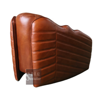 Fourniture d'usine Sunbellar chaise de loisirs en cuir marron vintage de luxe chaise de canapé simple chaise de salon salle d'attente chaise longue