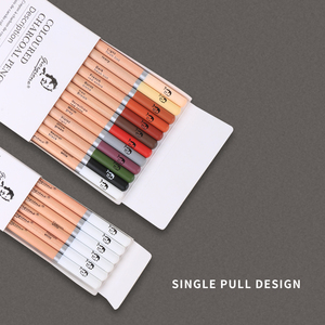 Set di 12 <span class=keywords><strong>Matite</strong></span> Professionali Giorgione per Artisti, <span class=keywords><strong>Matite</strong></span> <span class=keywords><strong>Colorate</strong></span> e <span class=keywords><strong>a</strong></span> <span class=keywords><strong>Carboncino</strong></span> con Mina Dura da 4mm per Studenti d'Arte - Product Image 5
