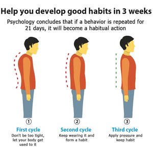 Corrector ortopédico ajustable de postura, dos correas, enderezador de hombros, soporte de espalda, cinturón, Corrector de postura - Product Image 5