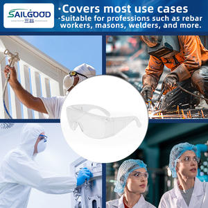 クリアビジョン防霧安全ゴーグルスプラッシュ耐性保護眼鏡作業用ダスト花粉OEM利用可能 - Product Image 3