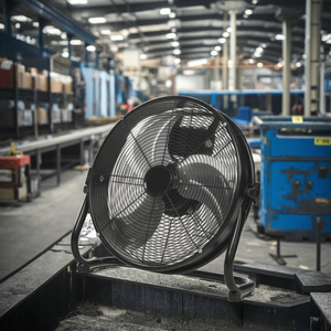 Ventilador de Piso de Tambor con Motor de Cable de Cobre de Alta Calidad de 20 Pulgadas, 3 Aspas de Aluminio, para Uso Doméstico, en Almacenes y Líneas de Ensamblaje, Fabricado en Metal - Product Image 5