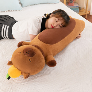 Almohada de <span class=keywords><strong>Peluche</strong></span> Suave con Diseño de Capibara, Juguete de <span class=keywords><strong>Peluche</strong></span> para Dormir, Ideal para Regalos de Cumpleaños Infantiles y Alivio del Estrés, Venta al Por Mayor CPC CE - Product Image 5