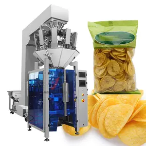 Máquina automática de embalaje de alimentos congelados, patatas fritas, plátano, plátano