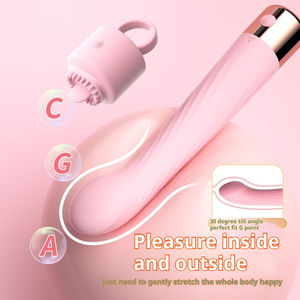 Nouveau jouet vibrateur 5 en 1 pour adulte orgasme complet amour pour oeuf avec baguette détachable et léchage de la langue Caractéristiques AV pour les femmes - Product Image 1