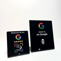 Soporte para Reseñas de Google con RFID NFC, Etiqueta de Mesa para Marketing en Redes Sociales, Tarjeta RFID Programable