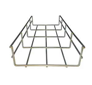 Wire Mesh Cable Tray Straight Basket Galvanised Steel Metal Stainless Steel Standard mesh cable tray