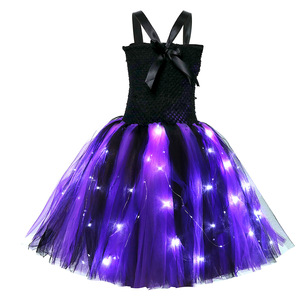 <span class=keywords><strong>Disfraz</strong></span> de <span class=keywords><strong>Bruja</strong></span> Mágica Brillante para Halloween, Vestido Tutú de <span class=keywords><strong>Bruja</strong></span> con Escoba y Sombrero de Mago DP017 - Product Image 4