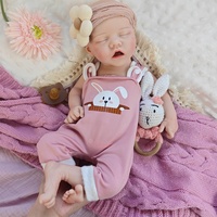 Poupée Reborn en Silicone de 18 Pouces, Bébé Fille à Bouche Ouverte, Peau Réaliste Veineuse, Jouet Compagnon Émotionnel pour Personnes Âgées, Idéal pour Exposition Artistique