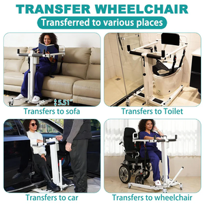 Silla de Ruedas Plegable para Transporte Fácil, Elevador de Coche para Pacientes con Eslinga Resistente para Vehículo - Product Image 4