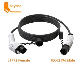 Feyree 16a 32a Mode 3 Ev <b>Charger</b> Cable 11kw Evse Portable Ev <b>Charger</b> Electric Vehicle <b>Car</b> <b>Charger</b> Type 2 to Type 2 - Product Image 6