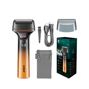 เครื่องโกนหนวดไฟฟ้า VGR V-382 IPX6 แบบฟอยล์ สำหรับมืออาชีพ เครื่องตัดแต่งขนบนใบหน้าไร้สาย สำหรับผู้ชาย ชุดอุปกรณ์ตกแต่งหนวดเครา - Product Image 4