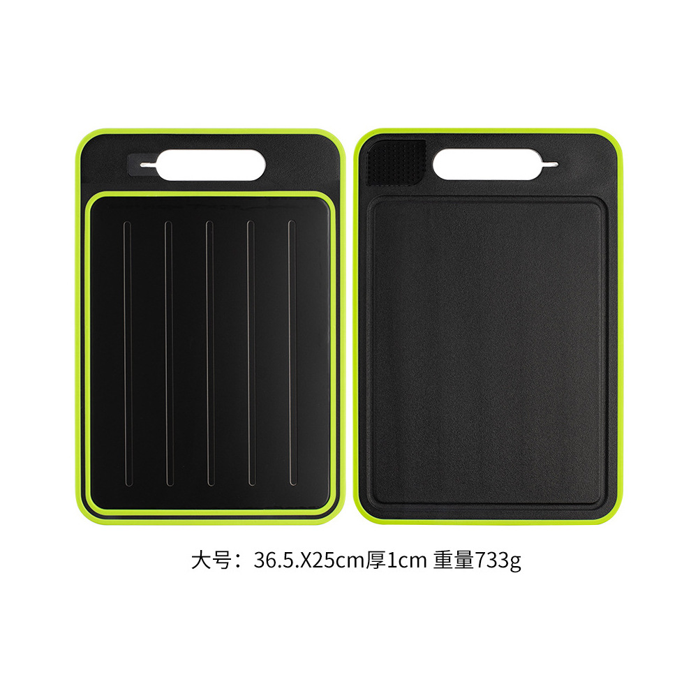 Borde verde negro grande