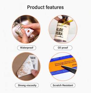 Quality Choice Custom Size Water-Resistant High-Temperature Resistant <strong>Strong</strong> <strong>Adhesion</strong> <strong>Vinyl</strong> Logo <strong>Stickers</strong> for Food Industry - Product Image 2