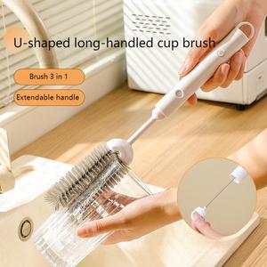 Offre Spéciale TPR silicone brosse ensemble table cuisine outils de nettoyage vaisselle lavage brosse pour ménage brosse de - Product Image 1