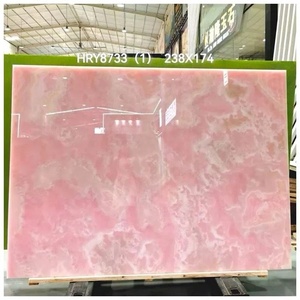 แผ่นหินธรรมชาติโปร่งแสง ออนิกซ์ หินอ่อนสีชมพูเปอร์เซีย สำหรับตกแต่งผนังห้อง ผู้จัดจำหน่ายทองคำ แผ่นหินวีเนียร์โปร่งแสง - Product Image 6