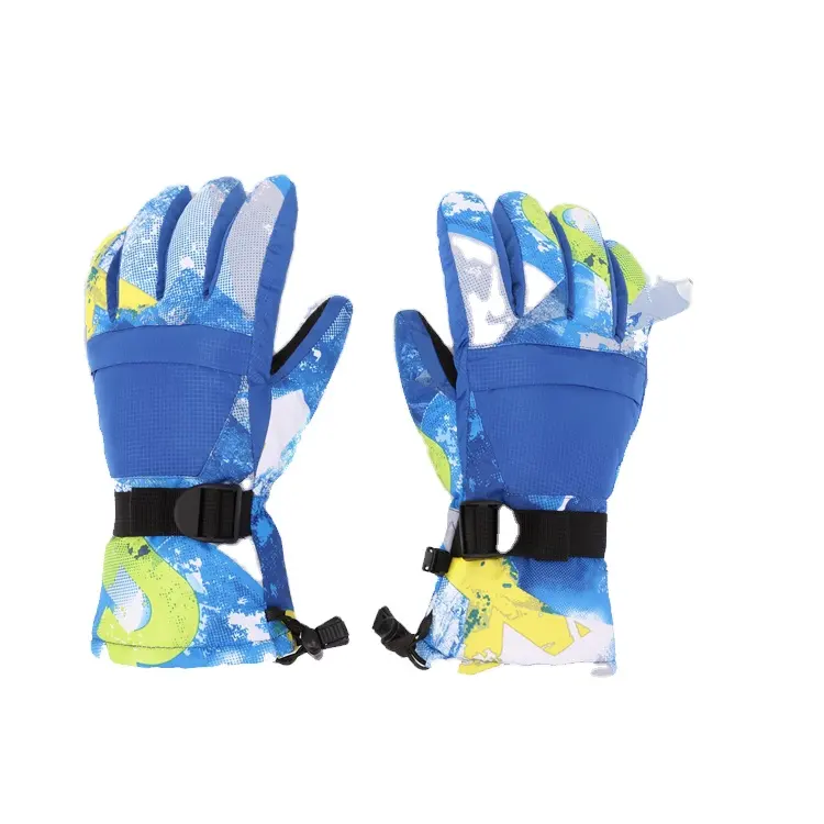 Ski handschuhe/wasserdicht wind dicht wärmster Winter Schnee Snowboard Schneemobil Ski Sport handschuhe mit Reiß verschluss Tasche Handgelenk Leinen
