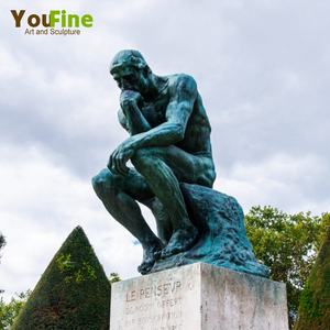 <span class=keywords><strong>Escultura</strong></span> <span class=keywords><strong>de</strong></span> bronce para Thinker, <span class=keywords><strong>de</strong></span> tamaño real, famoso Rodin Works - Product Image 4