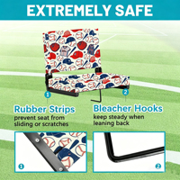Chaise de tribune pliable multifonctionnelle en acier, siège de stade rembourré, dossier imperméable, siège de tribune portable à accrocher, vente en gros