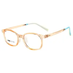 Manufacturer Wholesale Tr90 Glasses Fashionable Kids Eye Protection Eyewear Blue Light Blocking Optical Frame Eyeglasses