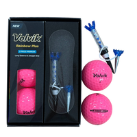 Bola Golf Volvik dengan Set Tee Magnetik Plastik, Ramah Lingkungan, Aksesoris Golf Mewah Custom, OEM ODM, Pengiriman Cepat, Cina