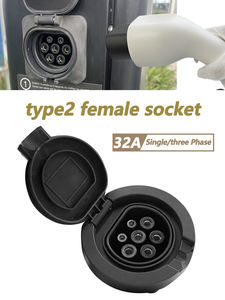 Prise femelle IEC 62196 Type 2 sans câble monophasé 3 phases 16A 32A EV station fin type 2 prise - Product Image 2