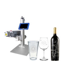 WAISU mesin cetak Laser Label tas plastik murah mesin Printer Jet Laser Batch kode Printer botol kaca cetak Qrcode