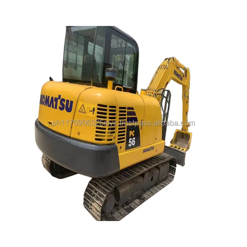 Japan brand used komatsu pc56 excavator mini pc 56 crawler earth digger machine 5ton pc56-7