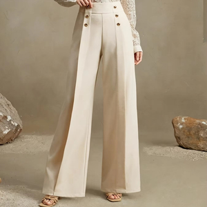 <span class=keywords><strong>Pantaloni</strong></span> <span class=keywords><strong>donna</strong></span> autunno nuovo stile <span class=keywords><strong>lunghi</strong></span> <span class=keywords><strong>pantaloni</strong></span> <span class=keywords><strong>larghi</strong></span> Casual a gamba larga sensuale drappeggio invisibile con cerniera <span class=keywords><strong>pantaloni</strong></span> <span class=keywords><strong>lunghi</strong></span> alla moda da <span class=keywords><strong>donna</strong></span> - Product Image 1