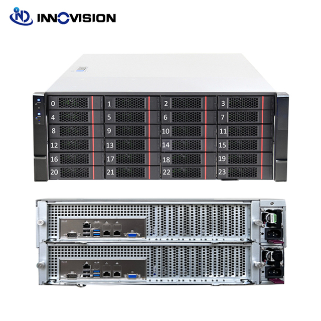High Performance 4U Dual Node Rackmount Storage Server case Dual Controller Storage Server Enclourse