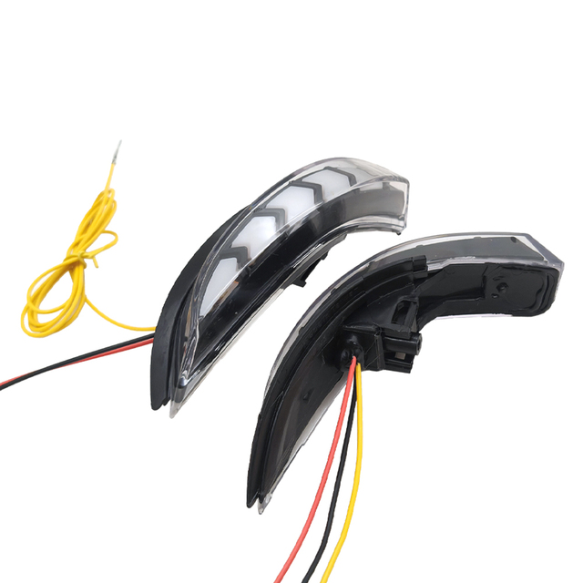DRL clear Len White Yellow Dynamic Indicator Light Fit for KSP130 ZGM10 12v Mirror Led Light for Car