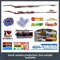 Autocollants personnalisés en PVC pour sérigraphie OEM, garantie 3 ans, bandes graphiques à usage unique pour carrosserie de véhicules poids lourds