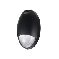 Projecteur mural LED extérieur 12 W, 1000 lumens, étanche IP65, en aluminium découpé, avec capteur de lumière d'urgence pour zones humides