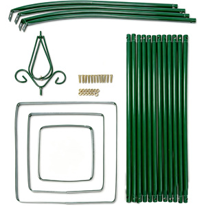 Obélisque <span class=keywords><strong>de</strong></span> jardin triangulaire moderne en acier pour plantes grimpantes - Product Image 2
