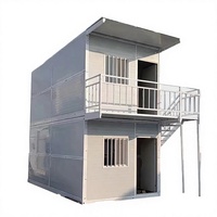 Maisons préfabriquées personnalisées à bas prix, nouvelles maisons de stockage portables, maisons conteneurs pliables à 2 étages, prêtes à vivre