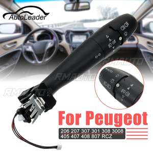 Interruptor de Señal de Giro para Automóvil, Interruptor de Luz Direccional, Interruptor de Faros Delanteros para Peugeot 206 207 307 301 308 3008 405 407 408 807 - Product Image 1