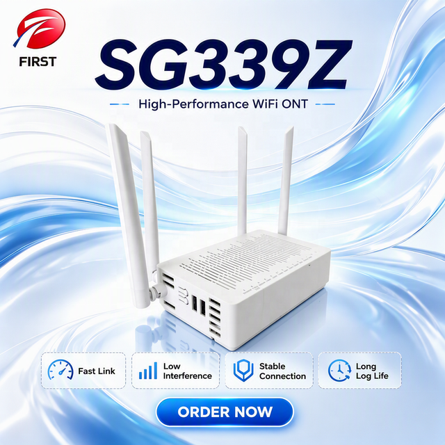SG339Z GPON ONU XPON WiFi 6 Router 4 Gigabit Ethernet 1 Voice Port 2 USB Dual Band 2.4G 5G FTTH Optical Terminal Modem