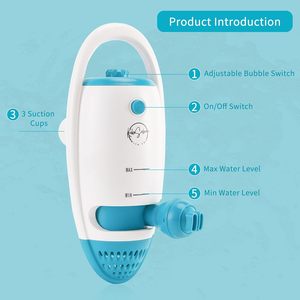 Idromassaggi Portatili Wireless per Vasca da Bagno con Modalità Getti/Bolle, 3 Livelli di Velocità, Impermeabili, per Spa Domestica - Product Image 6